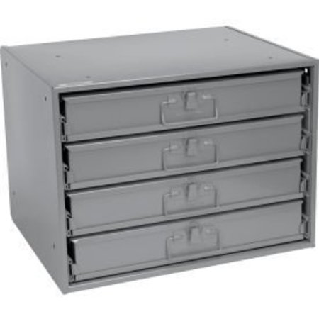 DURHAM MFG Durham Steel Compartment Box Rack 20 x 15-3/4 x 15 with 4 of 20-Compartment Boxes 493503